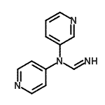 CAS 登录号：21881-61-8， N-3-吡啶基-N-4-吡啶基亚氨代甲酰胺
