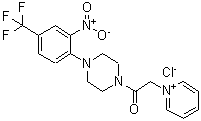 CAS 登录号：219139-24-9， 1-(2-{4-[2-硝基-4-(三氟甲基)苯基]-1-哌嗪基}-2-氧代乙基)吡啶鎓氯化物