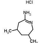 CAS#: 219477-62-0, 3,5-Dimethyl-3,4,5,6-Tetrahydro-2H-Azepin-7-Amine Hydrochloride (1:1)