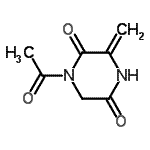 CAS#: 219608-32-9, 1-Acetyl-3-Methylene-2,5-Piperazinedione