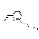 CAS 登录号：219729-65-4， 2-(丙基硫基)-4-嘧啶甲醛