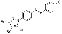 CAS#: 219793-55-2, (E)-1-(4-Chlorophenyl)-N-[4-(3,4,5-Tribromo-1H-Pyrazol-1-Yl)Phenyl]Methanimine