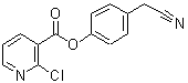 CAS 登录号：219930-05-9， 4-(氰基甲基)苯基 2-氯烟酸酯