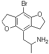CAS#: 219986-75-1, 1-(8-Bromo-2,3,6,7-Tetrahydrofuro[2,3-f][1]Benzofuran-4-Yl)-2-Propanamine