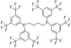 CAS 登录号：220185-41-1， 1,4-丁烷二基二{二[3,5-二(三氟甲基)苯基]膦}