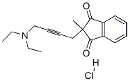 CAS 登录号：22019-31-4， 2-(4-二乙基氨基丁-2-炔基)-2-甲基-茚-1,3-二酮盐酸盐
