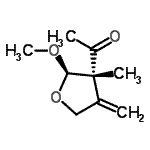 CAS#: 220308-37-2, 1-[(2R,3R)-2-Methoxy-3-Methyl-4-Methylenetetrahydro-3-Furanyl]Ethanone