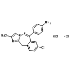 CAS 登录号：220445-20-5， 4-(8-氯-2-甲基-11H-咪唑并[1,2-c][2,3]苯并二氮杂卓-6-基)苯胺二盐酸盐