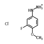 CAS 登录号：220527-84-4， (3-氟-4-甲氧基苯基)肼氯化物