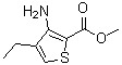 CAS 登录号：221043-87-4， 3-氨基-4-乙基-2-噻吩羧酸甲酯