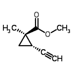 CAS#: 221100-77-2, Methyl (1R,2S)-2-Ethynyl-1-Methylcyclopropanecarboxylate