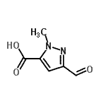 CAS#: 221323-58-6, 3-Formyl-1-Methyl-1H-Pyrazole-5-Carboxylic Acid