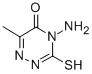 CAS 登录号：22278-81-5， 4-氨基-3-巯基-6-甲基-4H-[1,2,4]三嗪-5-酮