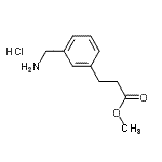 CAS 登录号：223490-68-4， 甲基3-[3-(氨基甲基)苯基]丙酸酯盐酸盐(1:1)