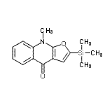 CAS#: 223668-18-6, 9-Methyl-2-(Trimethylsilyl)Furo[2,3-b]Quinolin-4(9H)-One