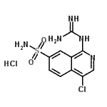 CAS#: 223671-03-2, 1-Carbamimidamido-4-chloro-7-isoquinolinesulfonamide hydrochloride (1:1)