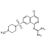 CAS#: 223671-07-6, 2-{4-Chloro-7-[(4-Methyl-1-Piperazinyl)Sulfonyl]-1-Isoquinolinyl}Guanidine