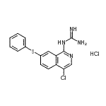 CAS#: 223671-08-7, 1-[4-Chloro-7-(Phenylsulfanyl)-1-Isoquinolinyl]Guanidine Hydrochloride (1:1)