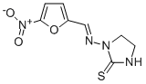 CAS 登录号：2240-21-3， 1-[(5-硝基呋喃-2-基)亚甲基氨基]咪唑烷-2-硫酮