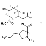 CAS#: 22431-46-5, 1,5-Anhydro-1-{2-Chloro-1-[(1-Methyl-4-Propylprolyl)Amino]Propyl}-5-(Methylsulfinyl)Pentitol Hydrochloride (1:1)