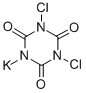 CAS#: 2244-21-5, 1,3-Dichloro-1,3,5-Triazine-2,4,6(1H,3H,5H)-Trione Potassium Salt (1:1)