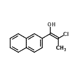 CAS 登录号：224953-69-9， (1Z)-2-氯-1-(2-萘基)-1-丙烯-1-醇