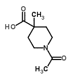 CAS 登录号：225240-67-5， 1-乙酰基-4-甲基-4-哌啶羧酸