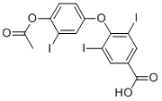 CAS 登录号：2260-08-4， 4-(4-乙酰氧基-3-碘苯氧基)-3,5-二碘苯甲酸