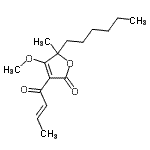 CAS#: 22628-12-2, 3-[(2E)-2-Butenoyl]-5-Hexyl-4-Methoxy-5-Methyl-2(5H)-Furanone
