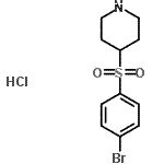 CAS 登录号：226400-32-4， 4-[(4-溴苯基)磺酰基]哌啶盐酸盐(1:1)