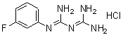 CAS 登录号：2267-49-4， 1-(二氨基亚甲基)-2-(3-氟苯基)胍盐酸盐(1:1)