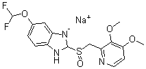 CAS#: 226904-33-2, Sodium 5-(Difluoromethoxy)-2-[(3,4-Dimethoxypyridin-2-Yl)Methylsulfinyl]-2,3-Dihydrobenzoimidazole