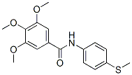 CAS 登录号：22708-26-5， N-[4-(甲硫基)苯基]-3,4,5-三甲氧基苯甲酰胺