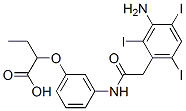 CAS#: 22708-55-0, 2-[3-[[2-(3-Amino-2,4,6-Triiodo-Phenyl)Acetyl]Amino]Phenoxy]Butanoic Acid