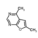 CAS 登录号：22727-37-3， 4,6-二甲基呋喃并[2,3-d]嘧啶
