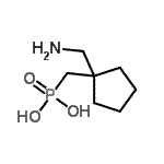 CAS 登录号：227626-14-4， {[1-(氨基甲基)环戊基]甲基}膦酸