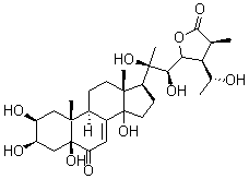 CAS#: 22799-11-7, (20R,22R,24S,25S,28R)-2beta,3beta,5,14,20,22,28-Heptahydroxy-6-Oxo-5beta-Stigmasta-7-Ene-27-Oic Acid gamma-Lactone