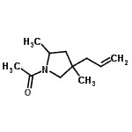 CAS#: 228099-00-1, 1-(4-Allyl-2,4-Dimethyl-1-Pyrrolidinyl)Ethanone