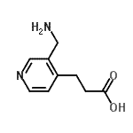 CAS 登录号：228272-10-4， 3-[3-(氨基甲基)-4-吡啶基]丙酸