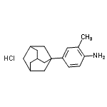 CAS 登录号：2283-34-3， 4-(金刚烷-1-基)-2-甲基苯胺盐酸盐(1:1)