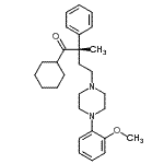 CAS 登录号：228418-82-4， (2S)-1-环己基-4-[4-(2-甲氧基苯基)-1-哌嗪基]-2-甲基-2-苯基-1-丁酮