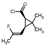 CAS 登录号：228702-64-5， (1R,3S)-3-[(1Z)-2-氟-1-丙烯-1-基]-2,2-二甲基环丙烷甲酰氯