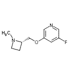 CAS 登录号：228867-35-4， 3-氟-5-{[(2S)-1-甲基-2-氮杂环丁基]甲氧基}吡啶