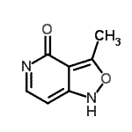 CAS 登录号：229308-51-4， 3-甲基-1H-异恶唑并[4,3-c]吡啶-4-酮
