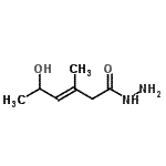 CAS 登录号：22936-95-4， (3E)-5-羟基-3-甲基-3-己烯酰肼