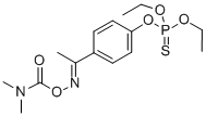 CAS 登录号:22942-43-4, 硫代磷酸 O,O-二乙基 O-(4-(1-((((二甲基氨基)羰基)氧基)亚氨基)乙基)苯基)酯