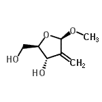CAS#: 229469-30-1, Methyl 2-deoxy-2-methylene-beta-D-erythro-pentofuranoside