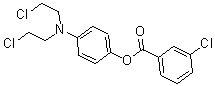 CAS 登录号：22953-54-4， 4-[二(2-氯乙基)氨基]苯基 3-氯苯甲酸酯