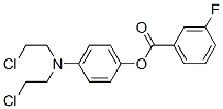 CAS 登录号：22953-55-5， [4-[二(2-氯乙基)氨基]苯基] 3-氟苯甲酸酯