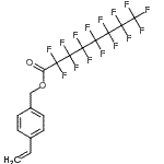 CAS 登录号：230295-06-4， 4-乙烯基苄基十五氟辛酸酯